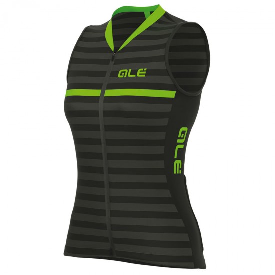 2017 Damen ärmelloses Trikot S/M Ale Excel Surf-Schwarz Grün Radtrikot Kaufen