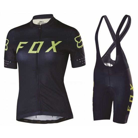 2017 Team FOX Damen Schwarz Gelb Fahrradbekleidung Satz Radtrikot Kurzarm+Kurz Trägerhose Radtrikot Kaufen 2017 Team FOX Damen Schwarz Gelb Fahrradbekleidung Satz Radtrikot Kurzarm+Kurz Trägerhose Radtrikot Kaufen