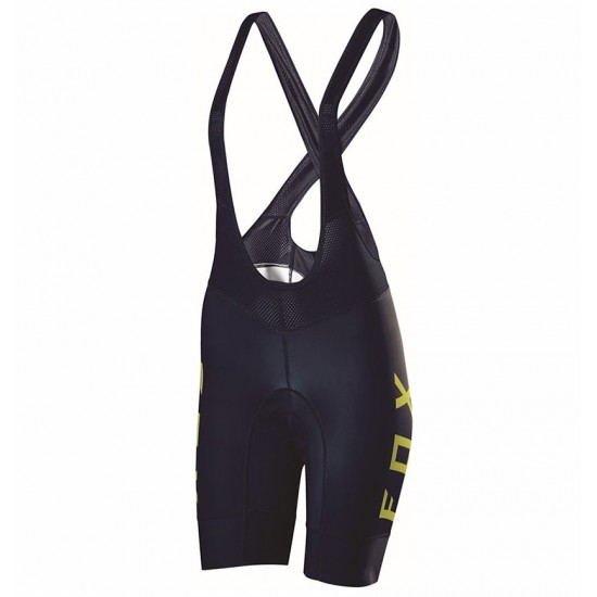 2017 Team FOX Damen Schwarz Gelb Kurz Trägerhose Radtrikot Kaufen 2017 Team FOX Damen Schwarz Gelb Kurz Trägerhose Radtrikot Kaufen