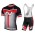2017 Nalini PRO Navision Schwarz-Rot Fahrradbekleidung Satz Radtrikot Kurzarm+Kurz Trägerhose Radtrikot Kaufen