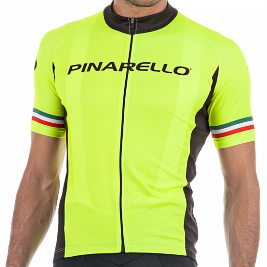 2017 Pinarello Strada Radtrikot Kurzarm-Gelb Italie Radtrikot Kaufen 2017 Pinarello Strada Radtrikot Kurzarm-Gelb Italie Radtrikot Kaufen
