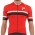 2017 Pinarello Corsa Radtrikot Kurzarm-Rot Schwarz Radtrikot Kaufen