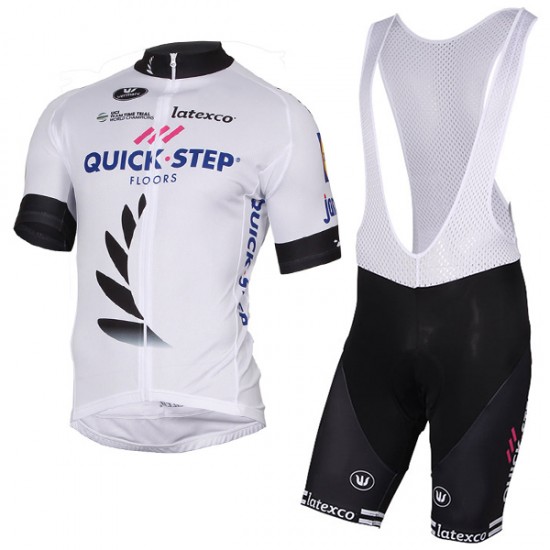 Quick Step Floors 2017 Weiß Fahrradbekleidung Satz Radtrikot Kurzarm+Kurz Trägerhose Radtrikot Kaufen Quick Step Floors 2017 Weiß Fahrradbekleidung Satz Radtrikot Kurzarm+Kurz Trägerhose Radtrikot Kaufen