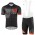 2017 Scott Schwarz Rot Fahrradbekleidung Satz Radtrikot Kurzarm+Kurz Trägerhose Radtrikot Kaufen