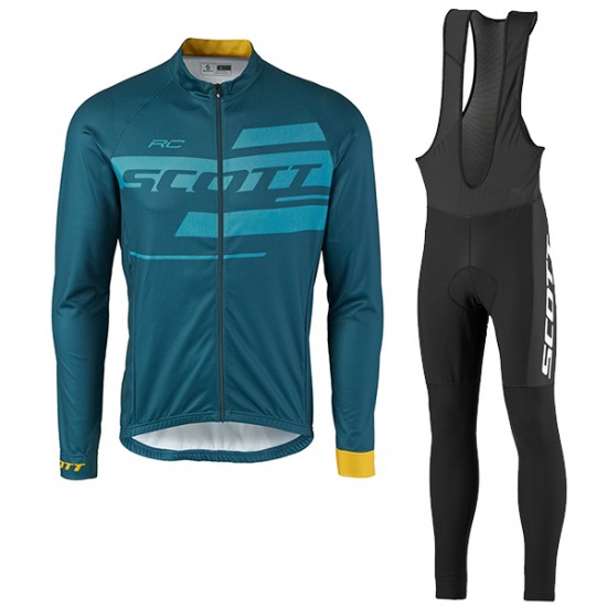 2017 Scott Rc Blau Fahrradbekleidung Satz Radtrikot Langarm+Lang Trägerhose Radtrikot Kaufen 2017 Scott Rc Blau Fahrradbekleidung Satz Radtrikot Langarm+Lang Trägerhose Radtrikot Kaufen