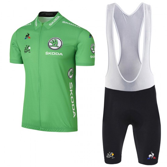 2017 Tour de France Grün Fahrradbekleidung Satz Radtrikot Kurzarm+Kurz Trägerhose Radtrikot Kaufen 2017 Tour de France Grün Fahrradbekleidung Satz Radtrikot Kurzarm+Kurz Trägerhose Radtrikot Kaufen