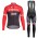 Trek Segafredo 2017 Fahrradbekleidung Satz Radtrikot Langarm+Lang Trägerhose Rot Radtrikot Kaufen