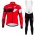 Wilier 2017 Pro Team Rot Fahrradbekleidung Satz Radtrikot Langarm+Lang Trägerhose Radtrikot Kaufen